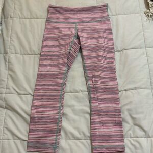 Lululemon Cropped Striped Leggings